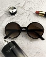 عینک آفتابی زنانه گرد شنل chanel